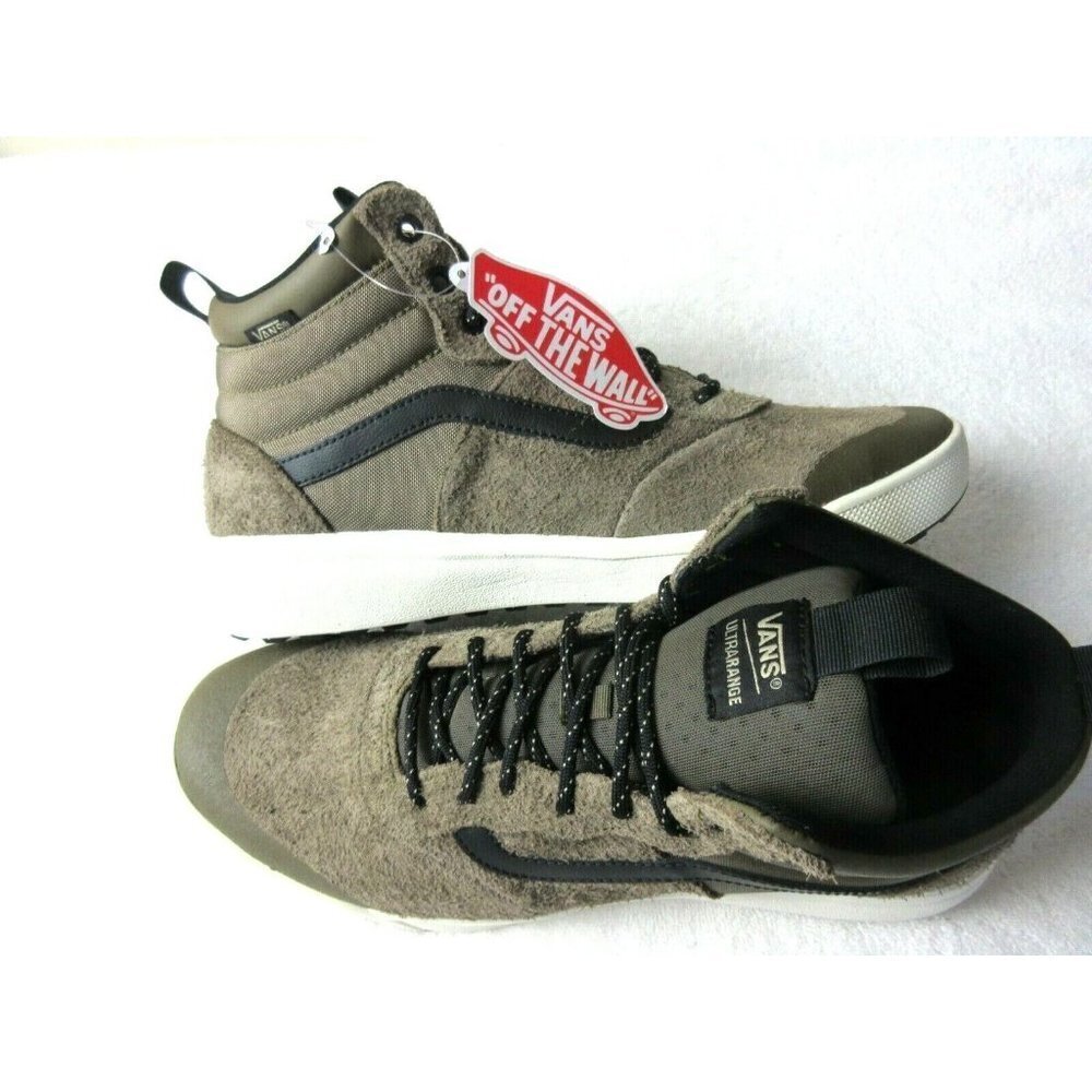 Vans Women's UltraRange Hi Cub Brown Black Marshmallow All Season Boots NWT